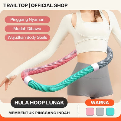 TrailTop Hula Hoop Lipat Bakar Lemak Diet Cepat Mengecilkan Perut Dan Pinggul Olahraga Di Rumah