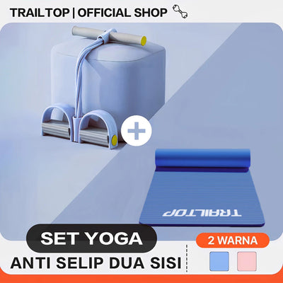 TrailTop Matras Olahraga Dan Tummy Trimer Fitnes Set Isi 2PCS