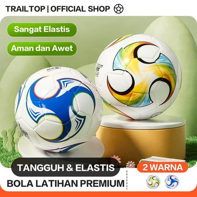 TrailTop Bola Sepak Bola Latihan PVC Tahan Lama Untuk Lapangan Rumput & Futsal Bola Sepak Anak