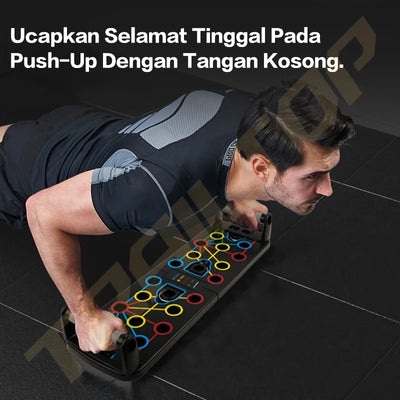 TrailTop Push Up Board 3 in 1 Alat Olahraga Di Rumah Multifungsi Resistance Band Dan Alat Push Up