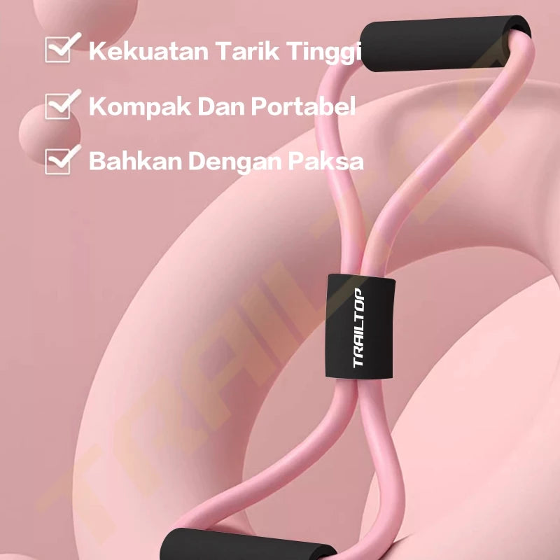Trailtop Tali Stretching Karet Gym Alat Olahraga Di Yoga Resistance Band Alat Gym Di Rumah