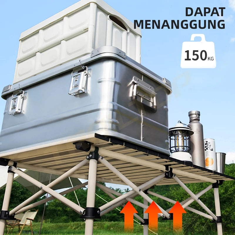 TrailTop Meja Kursi Lipat 0utdoor 1 Set Meja Lipat Outdoor Dan Kursi Lipat Serbaguna