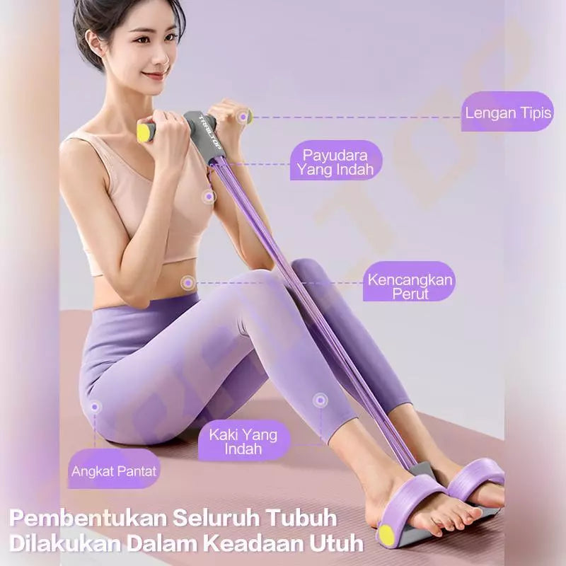 TrailTop Tummy Trimer Fitnes Alat Olahraga Pengecil Perut Tummy Trimmer Di Rumah 6 Tali
