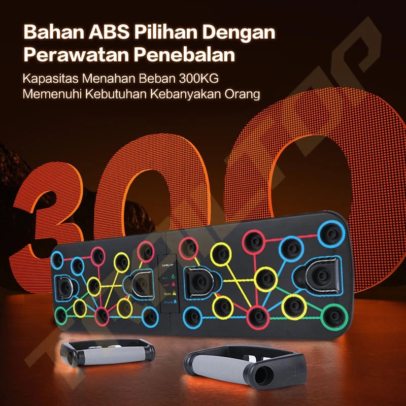 TrailTop Push Up Board 3 in 1 Alat Olahraga Di Rumah Multifungsi Resistance Band Dan Alat Push Up
