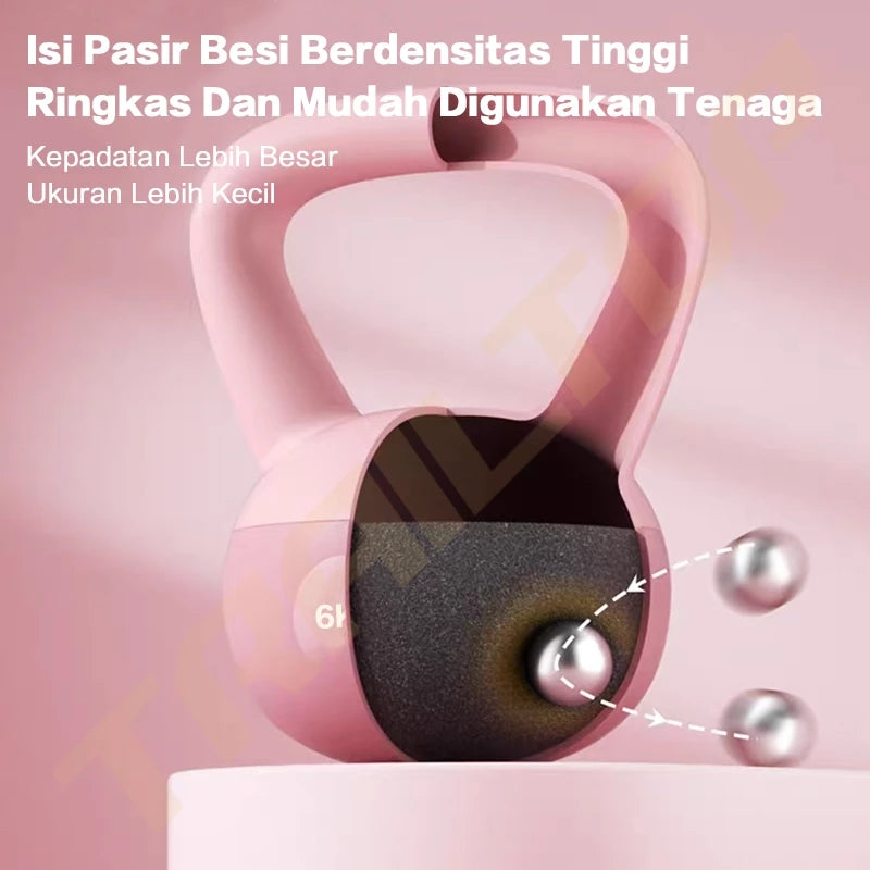 TrailTop Kettlebell Peralatan Kebugaran Rumah Awesome Kettlebell Lunak 2/4/6KGLembut Dumbbell Wanita