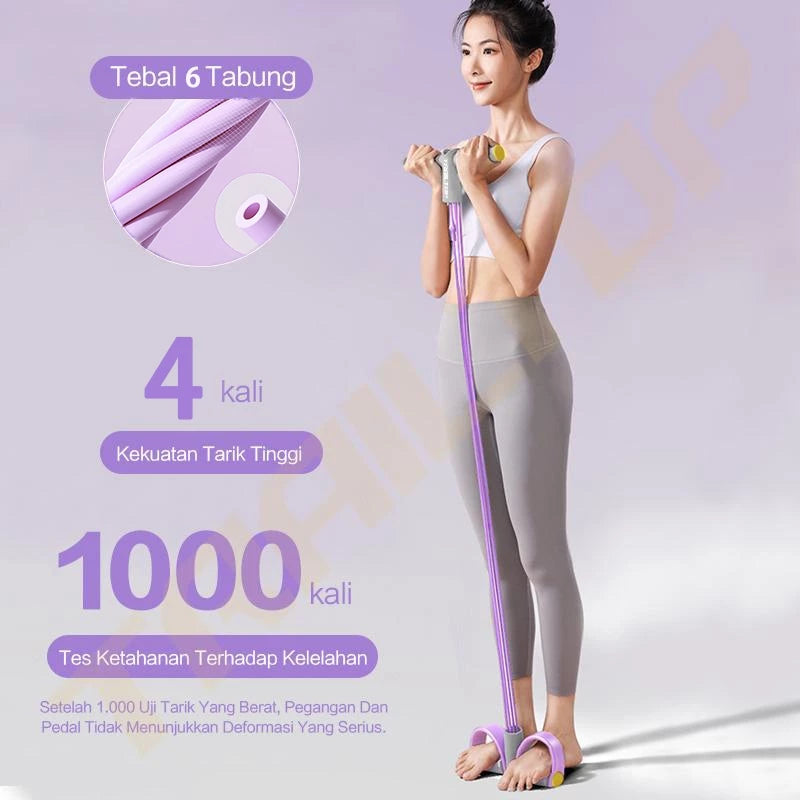 TrailTop Tummy Trimer Fitnes Alat Olahraga Pengecil Perut Tummy Trimmer Di Rumah 6 Tali