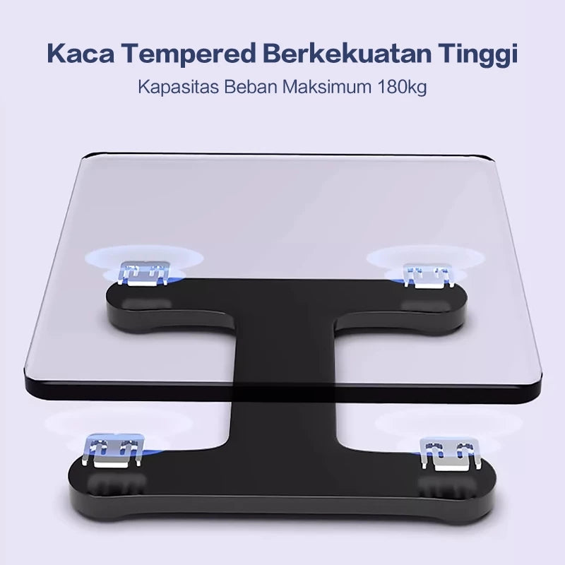 TrailTop Timbangan Badan Digital Kartun Pengukuran Akurat Timbangan Layar LCD Berat Max 180kg