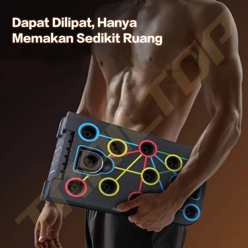 TrailTop Push Up Board 3 in 1 Alat Olahraga Di Rumah Multifungsi Resistance Band Dan Alat Push Up