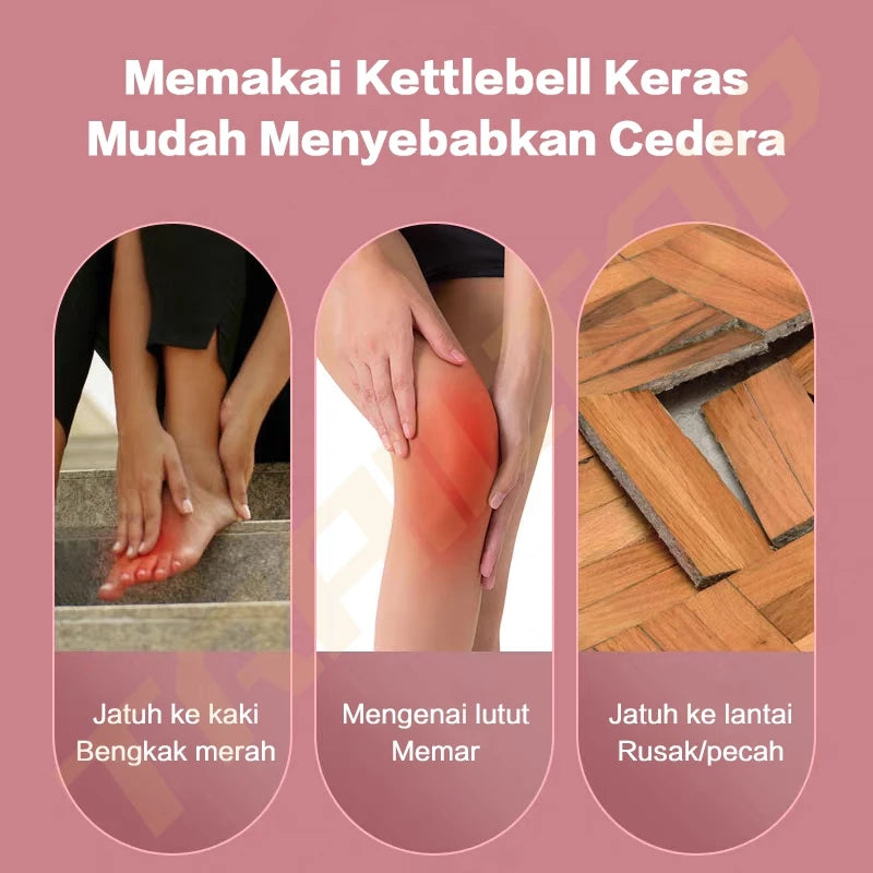 TrailTop Kettlebell Peralatan Kebugaran Rumah Awesome Kettlebell Lunak 2/4/6KGLembut Dumbbell Wanita