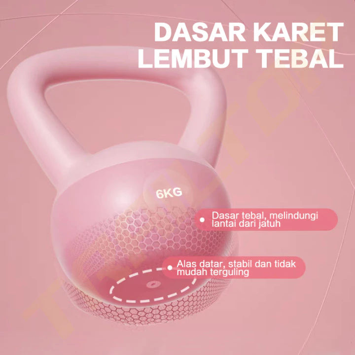 TrailTop Kettlebell Peralatan Kebugaran Rumah Awesome Kettlebell Lunak 2/4/6KGLembut Dumbbell Wanita