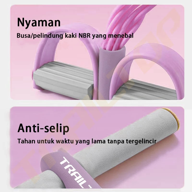 TrailTop Tummy Trimer Fitnes Alat Olahraga Pengecil Perut Tummy Trimmer Di Rumah 6 Tali