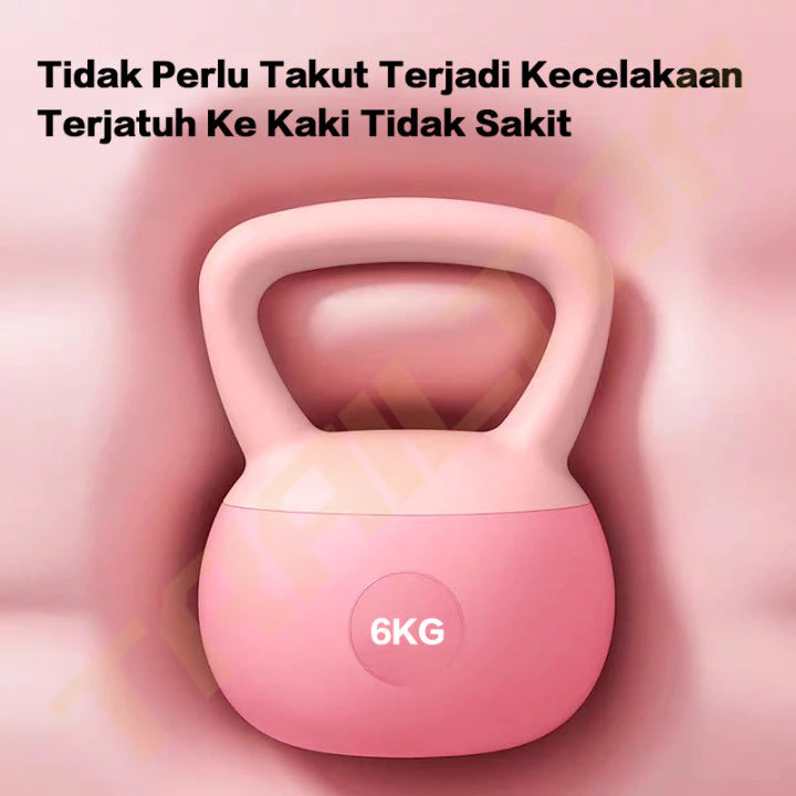 TrailTop Kettlebell Peralatan Kebugaran Rumah Awesome Kettlebell Lunak 2/4/6KGLembut Dumbbell Wanita