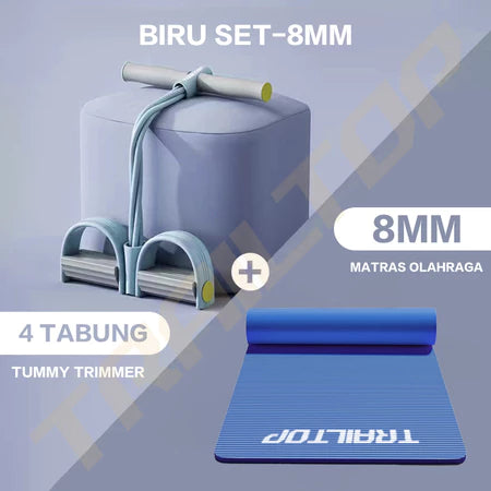 TrailTop Matras Olahraga Dan Tummy Trimer Fitnes Set Isi 2PCS