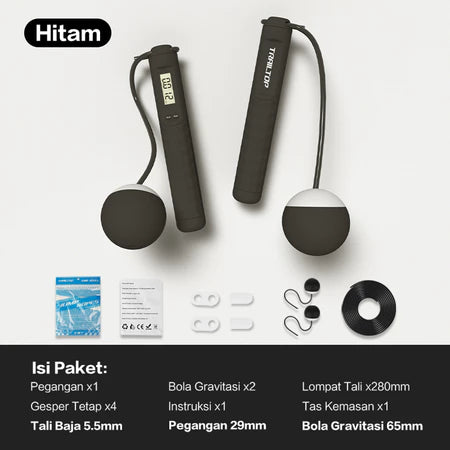 Trailtop 2in1 Lompat Tali PVC Skipping Rope Dan Bola Gravitasi Paket Alat Olahraga Fitnes