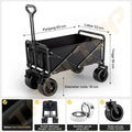 TrailTop Kereta Camping Outdoor Portable Muat Luas Anti Air Ringan Untuk Golf Piknik Angkut Barang