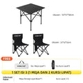 TrailTop Meja Kursi Lipat 0utdoor 1 Set Meja Lipat Outdoor Dan Kursi Lipat Serbaguna