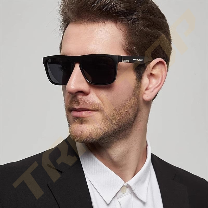 TrailTop Kacamata Hitam Pria Wanita Aviation HD Polarized UV400 Anti Silau Cahaya Matahari