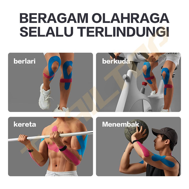 TrailTop Kinesio Tape Original Tapping Kinesiology Olahraga Kinesiology Tape 5cm x 5m
