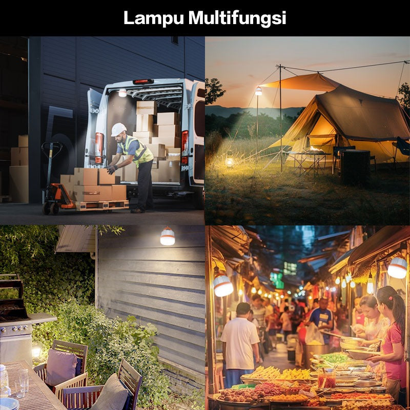 TrailTop Lampu Camping LED Lampu Emergency Super Terang Tahan 6-8 Jam Charger Type-C