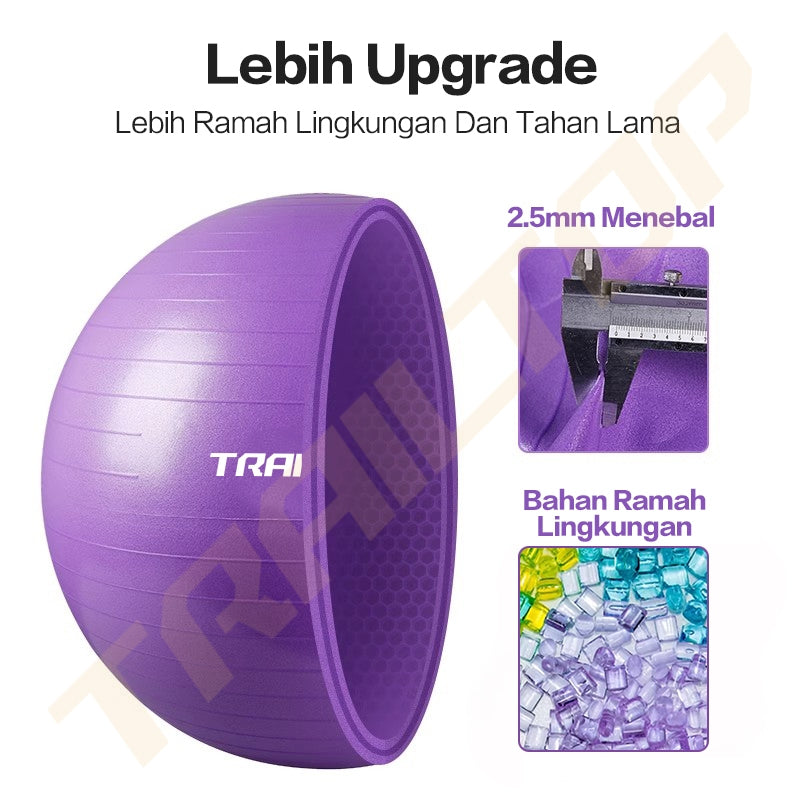 TrailTop Gym Ball Free Pompa Gym Ball Ibu Hamil 65/75cm Bola Yoga Alat Olahraga