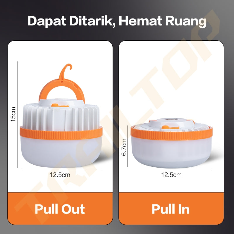 TrailTop Lampu Camping LED Lampu Emergency Super Terang Tahan 6-8 Jam Charger Type-C