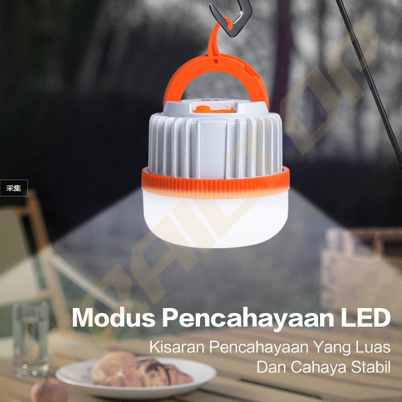 TrailTop Lampu Camping LED Lampu Emergency Super Terang Tahan 6-8 Jam Charger Type-C