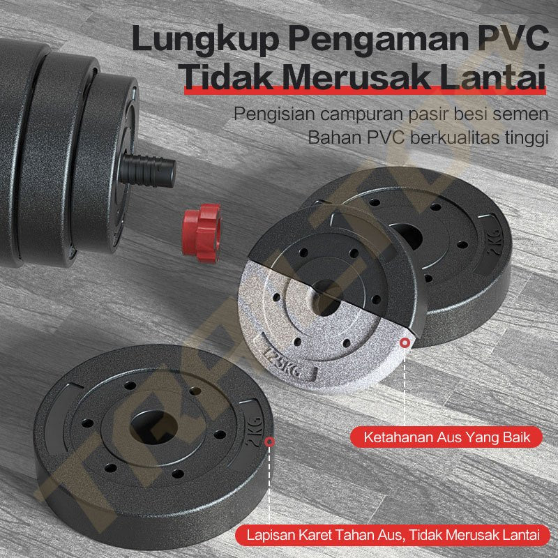 TrailTop  Dumbbell Set 20KG & 40KG Peralatan Fitness Barbel Set Dumbel Berat Bisa Diatur