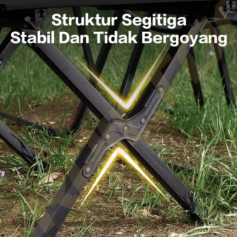 TrailTop Meja Lipat Panjang Outdoor dan Kursi Lipat
