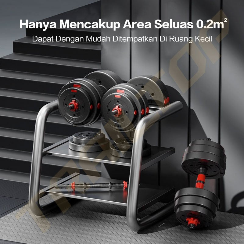 TrailTop  Dumbbell Set 20KG & 40KG Peralatan Fitness Barbel Set Dumbel Berat Bisa Diatur