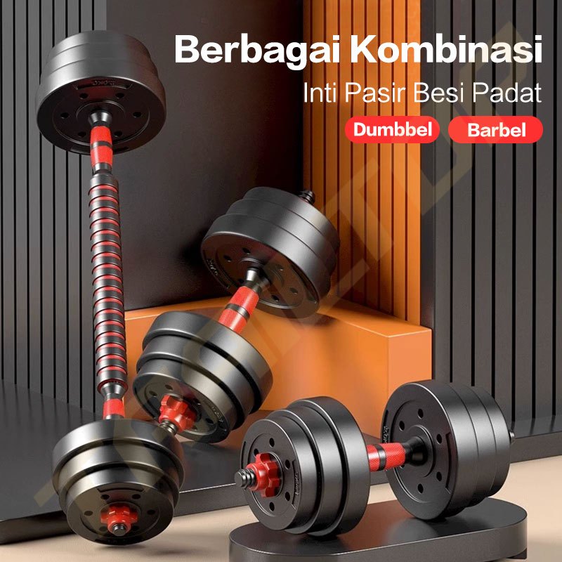 TrailTop  Dumbbell Set 20KG & 40KG Peralatan Fitness Barbel Set Dumbel Berat Bisa Diatur