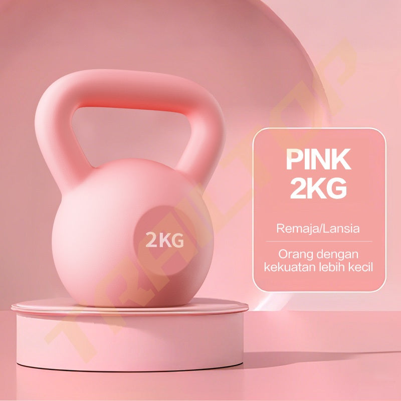 TrailTop Kettlebell Dumbell Barbel 2kg 4Kg 6KG Gym Fitnes Home Workout Olahraga Rumah