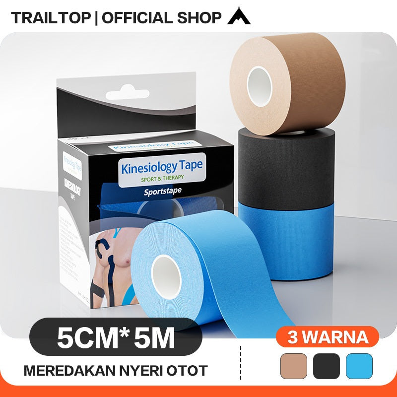 TrailTop Kinesio Tape Original Tapping Kinesiology Olahraga Kinesiology Tape 5cm x 5m