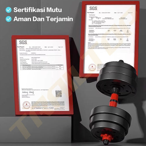 TrailTop  Dumbbell Set 20KG & 40KG Peralatan Fitness Barbel Set Dumbel Berat Bisa Diatur