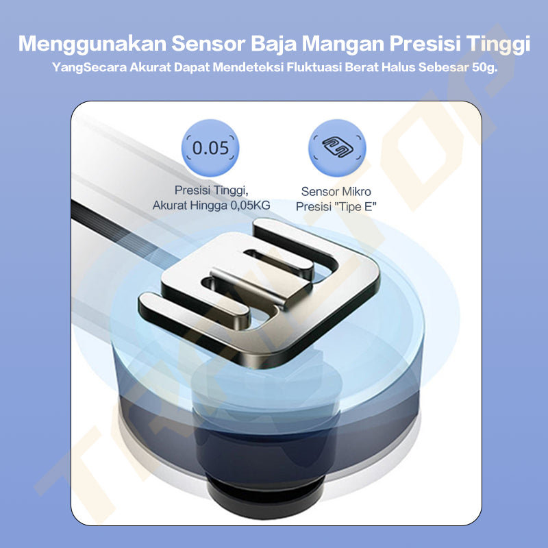 TrailTop Timbangan Badan Digital Scale Kaca Pengukuran Akurat Timbangan Layar LCD Berat Max 180kg