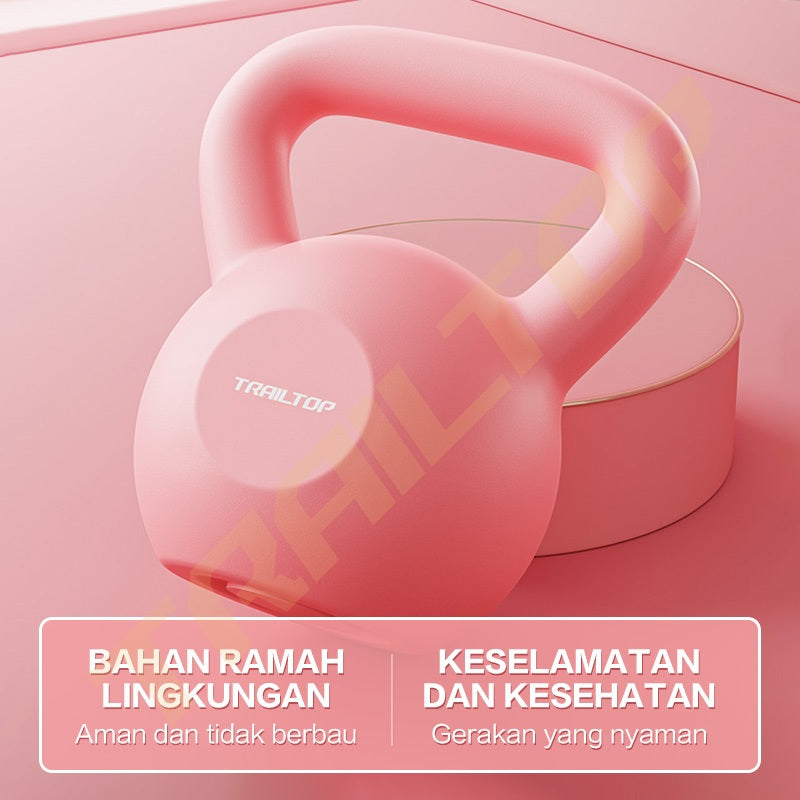 TrailTop Kettlebell Dumbell Barbel 2kg 4Kg 6KG Gym Fitnes Home Workout Olahraga Rumah