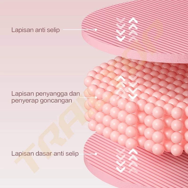TrailTop Yoga Mat NBR Matras Olahraga With Tas Matras Yoga Anti Slip Karpet Olahraga Tebal 8-10mm