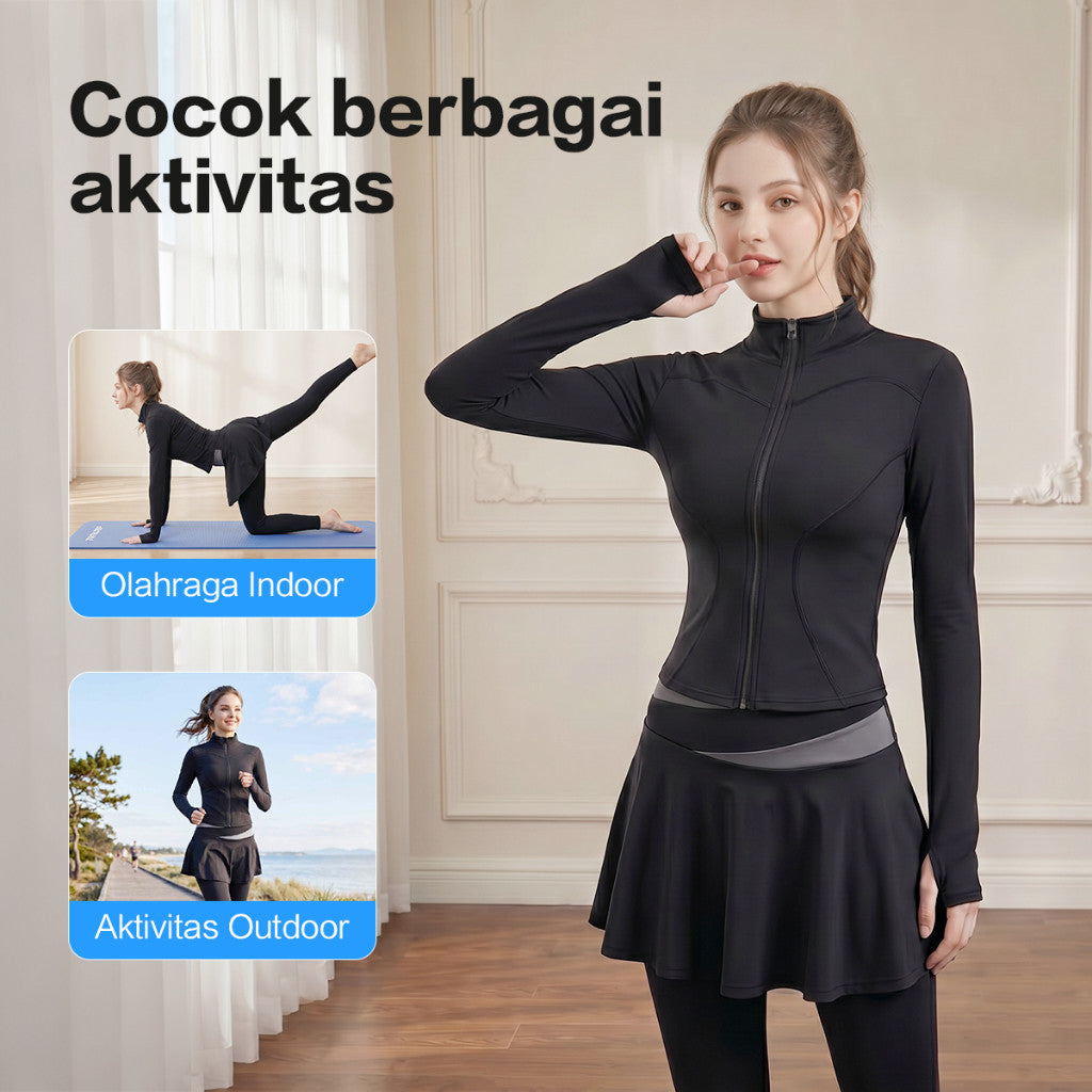 TrailTop Set Yoga Bahan Adem & Ringan Quick Dry Anti UV  Pakaian Gym Yoga Berkualitas Tinggi