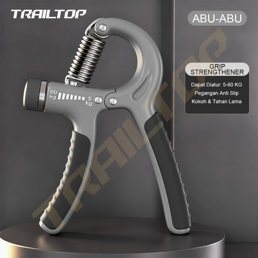 TrailTop Handgrip 5-60Kg Adjustable Alat Olahraga Tangan Handgrip Otot Lengan Tangan Portable