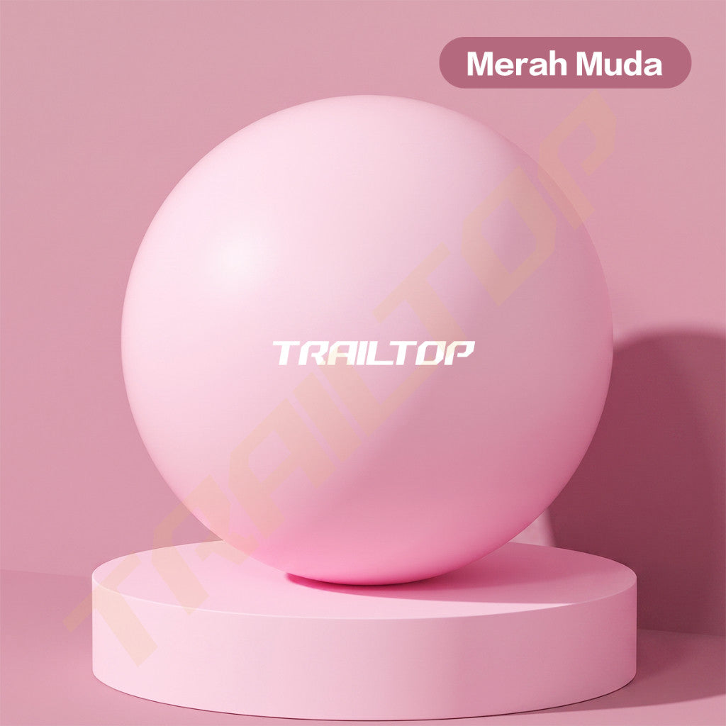 TrailTop Bola Yoga Mini Pilates Ball Anti Burst Bola Senam Fitness Core Exercise Gym untuk Wanita & Pria