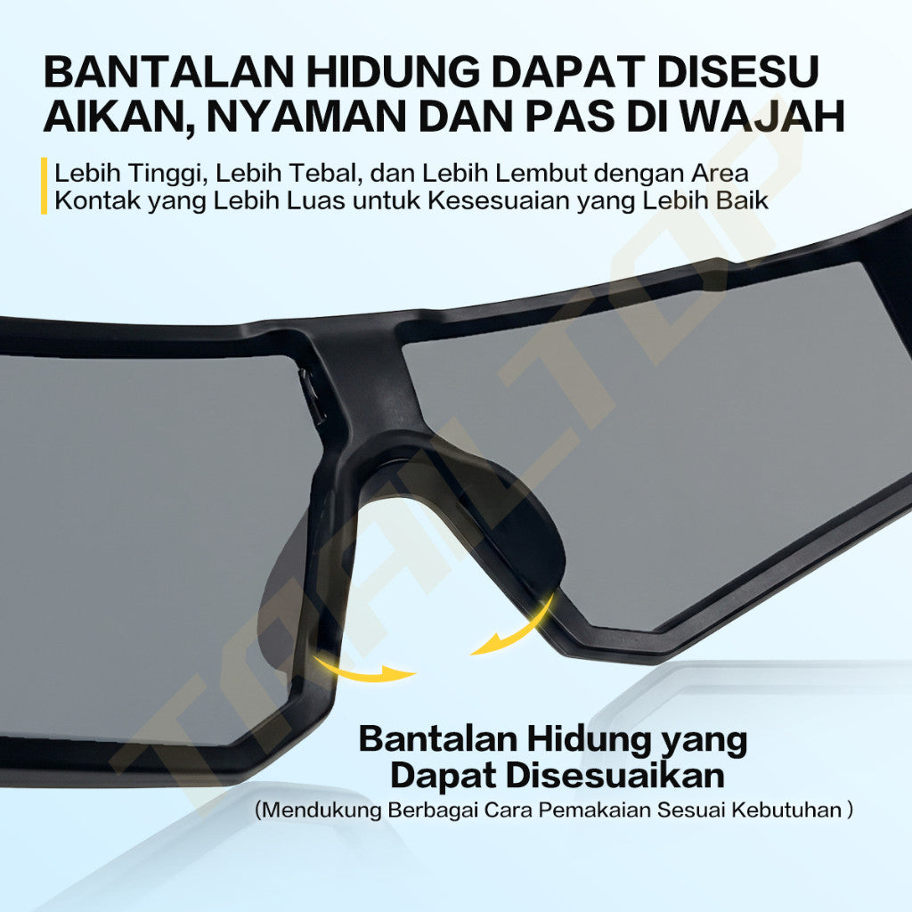 TrailTop Kacamata Sepeda Sport Outdoor Kacamata Hitam Aviation HD Polarized UV400 Anti Silau