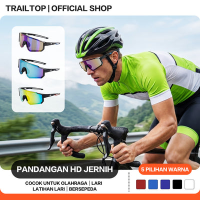 TrailTop Kacamata Sepeda Sport Outdoor Kacamata Hitam Aviation HD Polarized UV400 Anti Silau