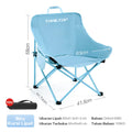 TrailTop Kursi Bulat Lipat Camping Outdoor Tahan Bobot 150KG Warna Pastel