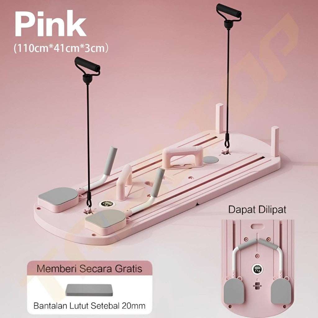 TrailTop Papan Perut Aerobik 5 ln 1 Push Up AB Wheel Roller Plank Trainer Alat Sit Up