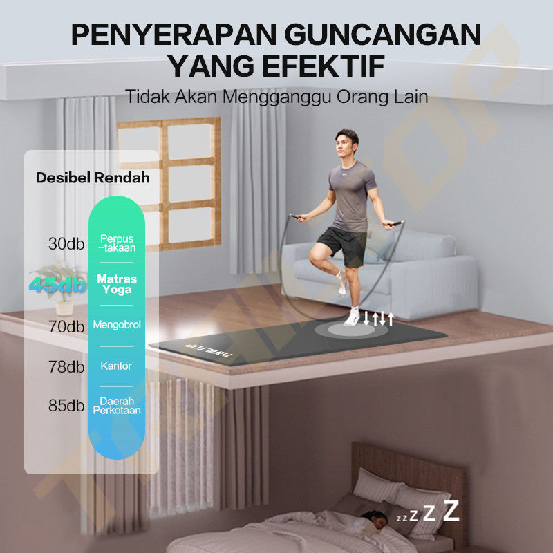 TrailTop Matras Olahraga 8/10MM Matras Yoga Premium Anti Slip Yoga Mat Karpet Olahraga Workout