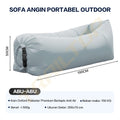 TrailTop Lazy Bag Sofa Angin Camping 190CM Tanpa Pompa Portable Ringan Tahan Air Beban 150KG