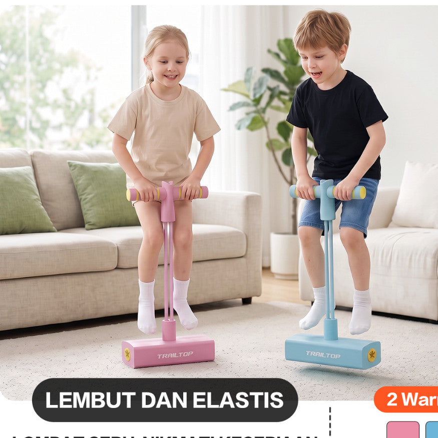 TrailTop Jumping Trainer Anak Alat Latihan Lompat Tali Elastis Pegangan Busa Anti Slip Indoor