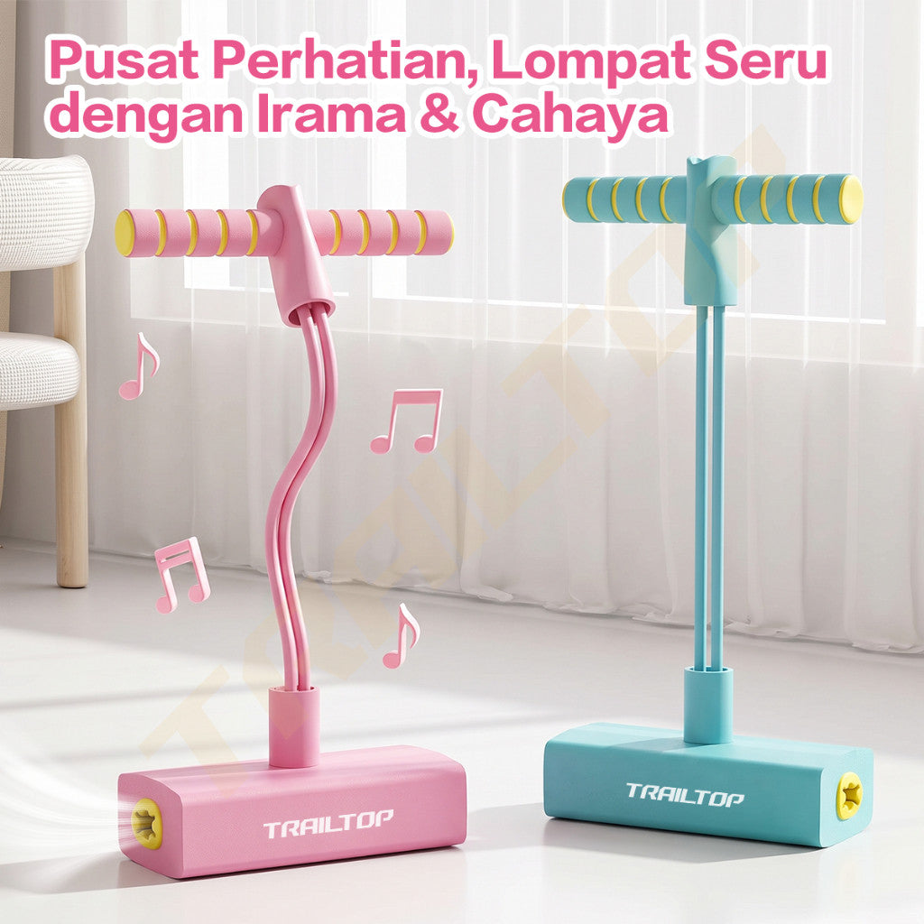 TrailTop Jumping Trainer Anak Alat Latihan Lompat Tali Elastis Pegangan Busa Anti Slip Indoor