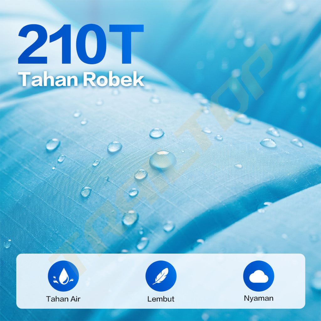 TrailTop Lazy Bag Sofa Angin Camping 190CM Tanpa Pompa Portable Ringan Tahan Air Beban 150KG