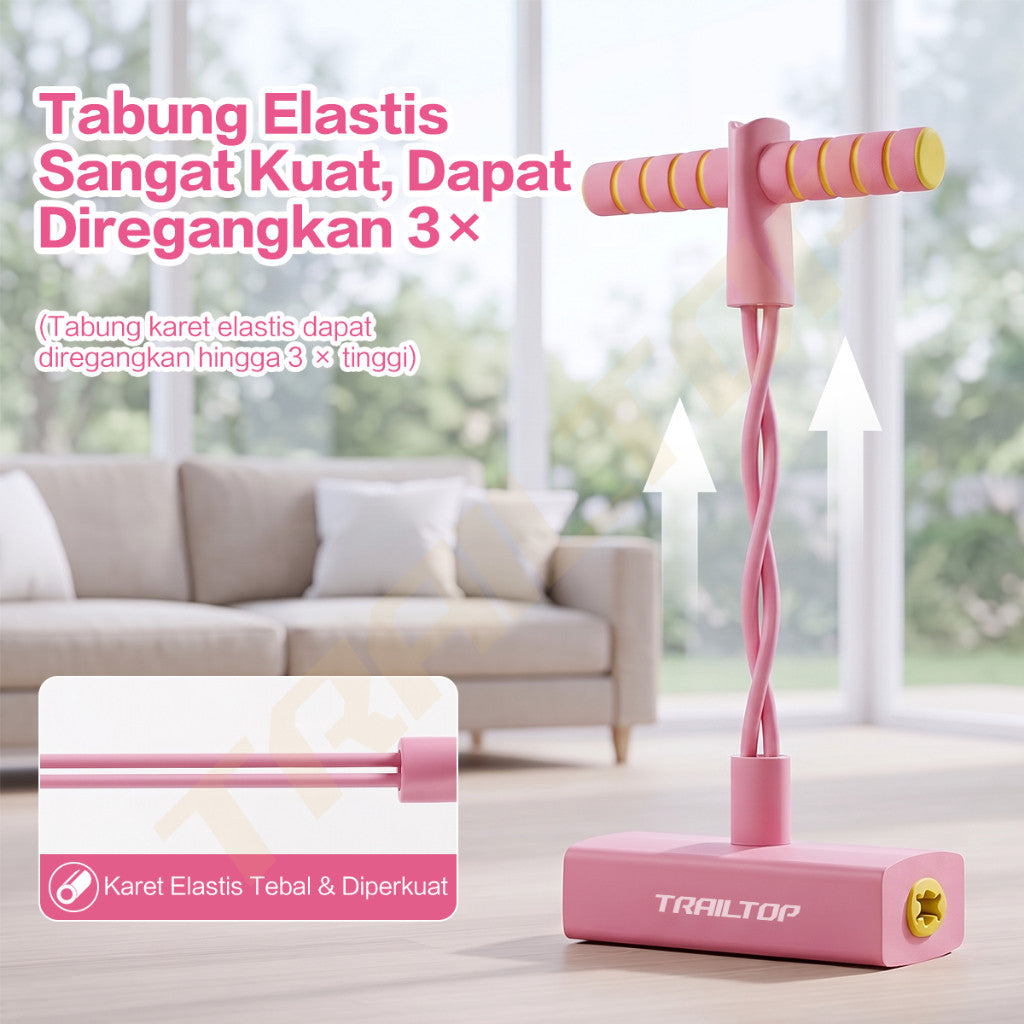 TrailTop Jumping Trainer Anak Alat Latihan Lompat Tali Elastis Pegangan Busa Anti Slip Indoor